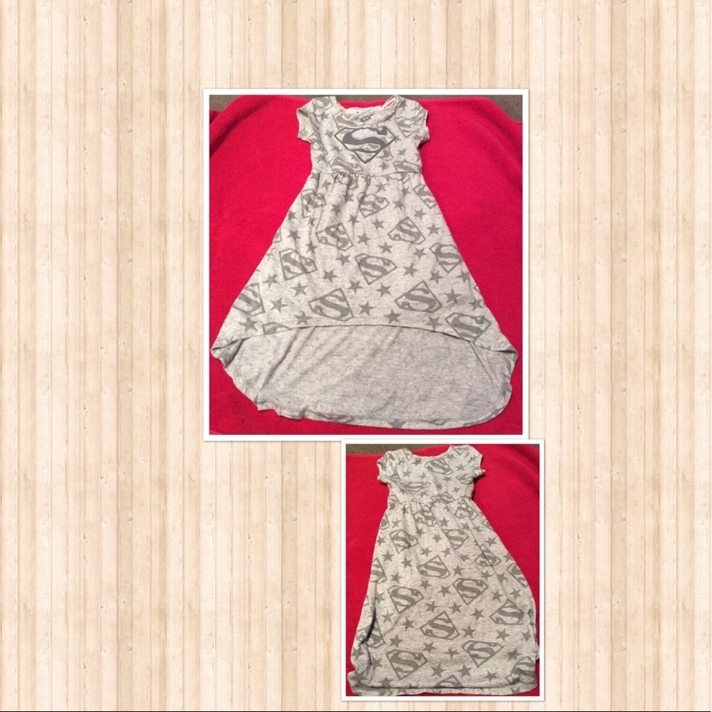 Supergirl hi low dress 👗 for superhero girls😘